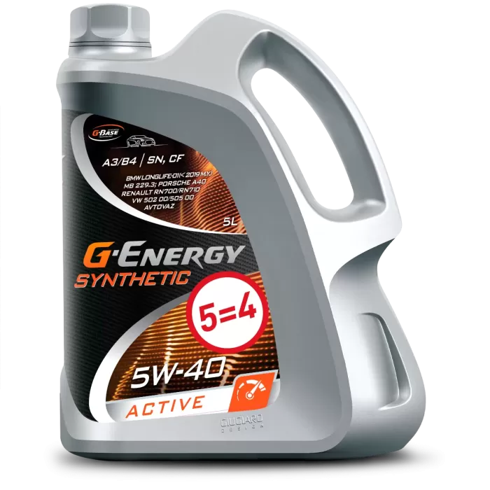 G-Energy Synthetic Active SAE 5W-40 5л (ПРОМО "5 по цене 4")