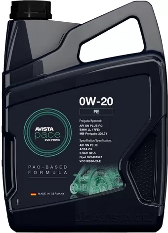 AVISTA PACE EVO PRIME FE SAE 0W-20 5л (172399)