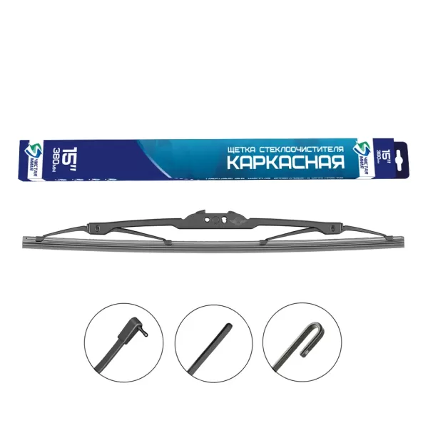 Щетка стеклоочистителя каркасная "Чистая миля" CM15 F (380 мм)