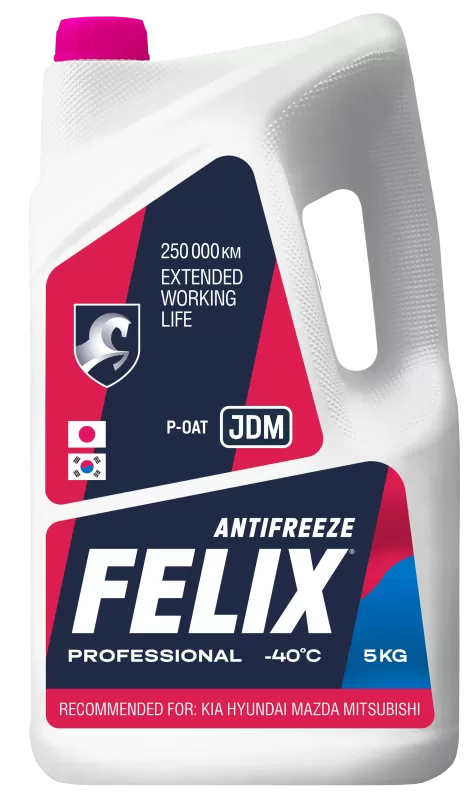 Антифриз FELIX JDM Pink -40 5кг
